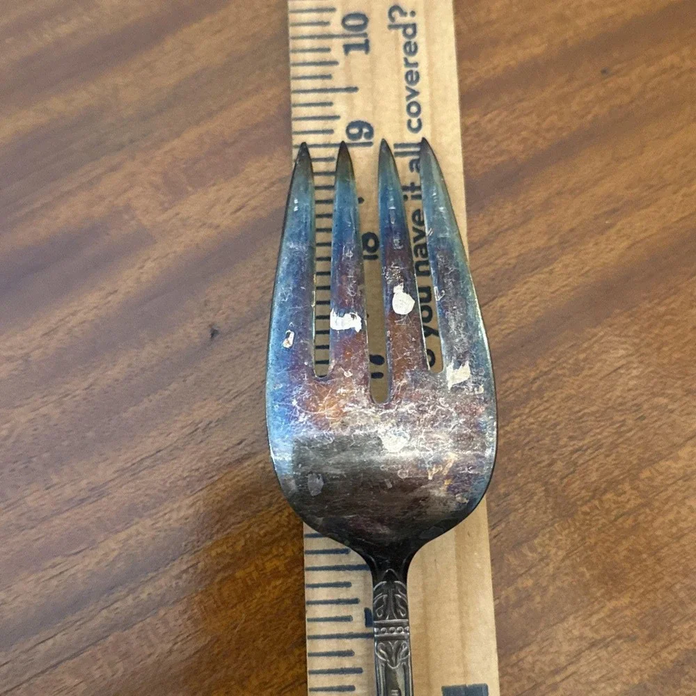Holmes & Edwards Danish Princess Cold Meat Fork Silverplate‎ 9 in